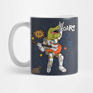 dinosaur astronaut roar Mug